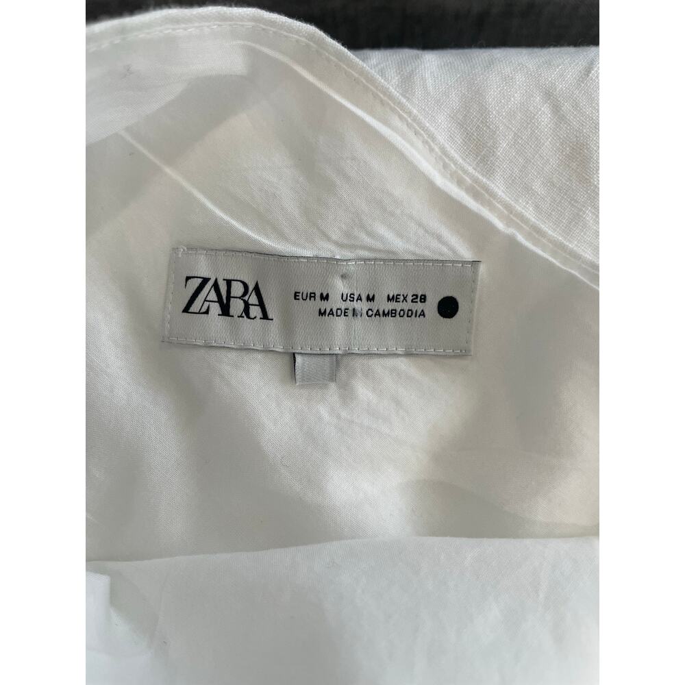 Zara White One Shoulder Maxi Dress - Picture 4 of 5